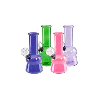 Glasbong mini transparent farbig