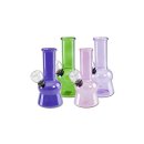 bong-discount Wasserpfeife, Glas-Bong, Glasblubber | 13 cm | grün | robustes BOROSILIKATGLAS