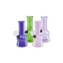 Glasbong mini transparent farbig