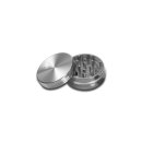 Black Leaf Aluminium Grinder 2-tlg. für müheloses Mahlen - silber