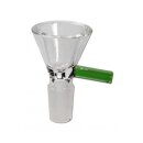 bong-discount Bong-Zubehör: Wasserpfeifen-Kopf, Glas-Kopf, Steckkopf konisch | NS 14 (14,5 mm) | BOROSILIKATGLAS, grün