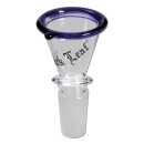 Black Leaf Glaskopf mit blauem Rand