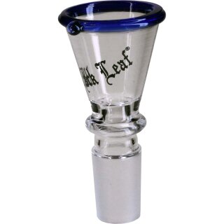 Black Leaf Glaskopf mit blauem Rand