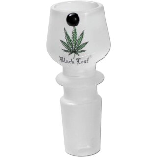 Black Leaf Glaskopf sandgestrahlt