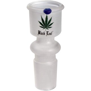 Black Leaf Glaskopf zylindrisch sandgestrahlt