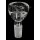 Black Leaf Bong-Zubehör: Wasserpfeifen-Kopf, Glas-Kopf, Steckkopf | 61 x 33 mm, NS 14 (14,5 mm) | BOROSILIKATGLAS, klar
