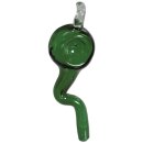 bong-discount Glaspfeife Anhänger Lucky Sperm inkl. Lederband grün