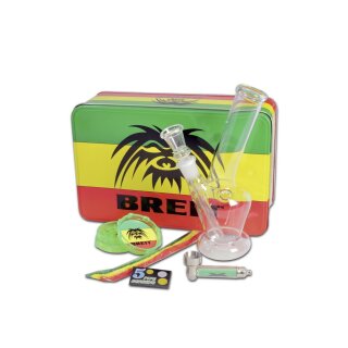 BREIT Minibong Set mit Grinder und Purpfeife