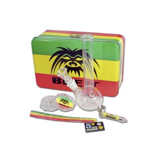 BREIT Minibong Set mit Grinder und Purpfeife