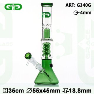 Grace Glass  EIS-Bong OG Series | Green Boyz Beaker grün