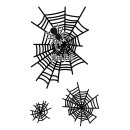 Black Leaf EIS-Bong Glow Spider Net - In Weed We Trust klar