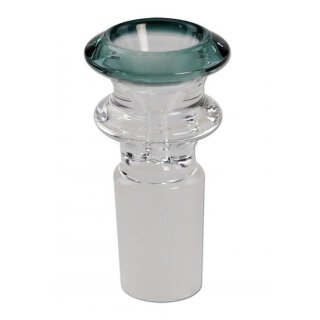 bong-discount Steckkopf pagodenförmig, 4 mm Durchzug aquamarin