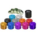 Black Leaf Aluminium Grinder 4-teilig mit Magnetverschluss, robust und effizient - violett