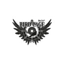Black Leaf Bird Cage Glasbong | klar | mit Cage-Perkolator