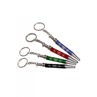 bong-discount Zieh-Röhrchen getarnt als Kugelschreiber-Schlüsselanhänger verschiedene Farben | Liefermenge: 1 Stück