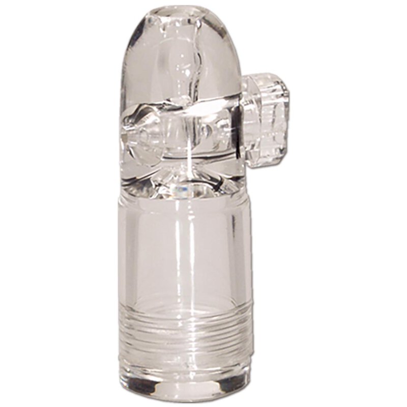 Schnupfdosierer Dosierer aus Glas mit Kunststoffkopf Portionierer Snuff  Bottle