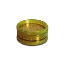 acrylgrinder 2-teilig rund transparent-gelb mit...