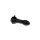 Black Leaf Glaspfeife | schwarz | große Design-Pfeife Black Cat