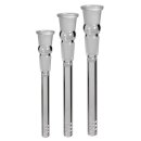 Glas Chillum mit Schlitzdiffusor, klar. Zylindrische...