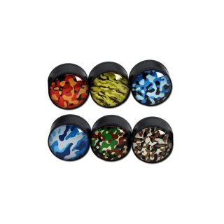 Kr&auml;uter-M&uuml;hle, Metall-Grinder, ZINK-Grinder Camouflage mit Glaskuppel