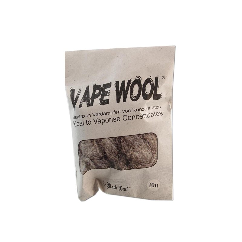 Black Leaf Vape Wool 10g - degummierte Hanffasern Wolle für den Vaporizer