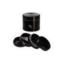 Black Leaf Aluminium Grinder 4-tlg. mit Sieb - Effizientes Mahlen - blau