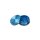 Black Leaf Aluminium Grinder 2-tlg. – Präzise Diamantschliff Zähne - hellblau
