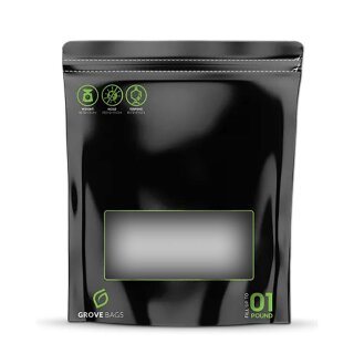 Grove Bags TerpLoc® Zip-Beutel 350x470mm mit Fenster - 127 x 205 x 59 mm für 15 g