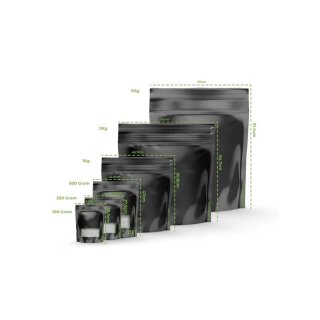 Grove Bags TerpLoc® Zip-Beutel 350x470mm mit Fenster - 305 x 375 x 133 mm für 250 g