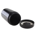 geöffneter Vorratsglasbehälter abnehmbarer Deckel liegt daneben Innenseite glatt Außenseite glänzend Deckel mit integriertem Hygrometer-Luftfeuchtigkeitseinsatz