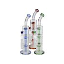 Black Leaf Perkolatorbong mit 3x8-Arm-Baumperkolator für maximalen Rauchgenuss - blau