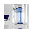 Black Leaf Perkolatorbong mit 3x8-Arm-Baumperkolator für maximalen Rauchgenuss - blau