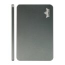 Schnupftabaketui aus grauem Metall mit abgerundeten...