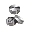 Grinder, rund, Metall, silberfarben, zweiteilig, mit...