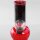 Glas-Mini-Bong mit Hanfblatt-Design – Kompakt & Funktional - Rot