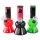 Glas-Mini-Bong mit Hanfblatt-Design – Kompakt & Funktional - Rot