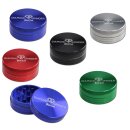 Grinder aus Metall, rund, in Blau, Rot, Schwarz, Silber...