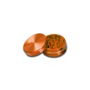 Black Leaf Aluminium Grinder 2-tlg. für müheloses Mahlen - orange