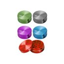 Black Leaf Aluminium Grinder 2-tlg. für müheloses Mahlen - orange