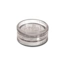 Acrylgrinder 2-tlg in transparenter Optik. Runde Form mit...