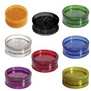 Acrylgrinder 2-tlg. – Effizientes Zerkleinern mit Diamantschliff - klar