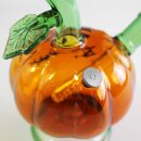 Bong in Kürbisform aus orangefarbenem Glas mit...