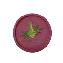 Grinder aus Pflanzenfasern, pink, geschlossen, Ansicht...