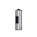 Vaporizer zylindrisch Metall silber mit schwarzem...