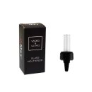 Glasmundstück zylindrische Form, klar