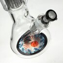 plaintextBong aus klarem Glas mit breitem, runden Korpus