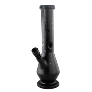 schwarze Bong mit konischem Design aus Metall