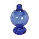 Carb Cap in Kugelform, blau eingefärbt, mit rundem...