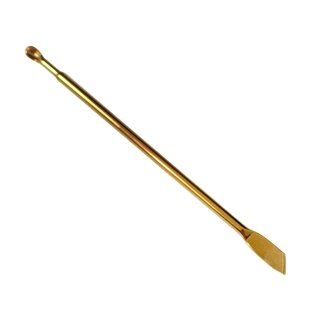 Portionierlöffel mit Spatel - gold