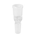 Glasadapter gerade Form mit klarem Glas, weiblicher...